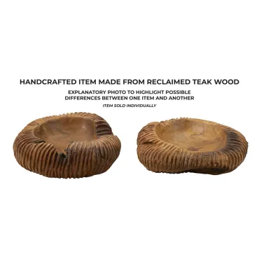 S/TASCHE GARIT z TEAKU 37x40x16 cm (SZTUKI UNIKATOWE - NIE POWTARZANE W SERII)